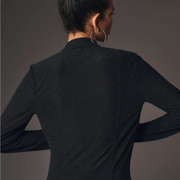 Anthropologie Long-Sleeve Textured Button-Front Blouse - Picture 12 of 14